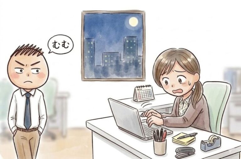 （具体例）会社で一人残業中のOLちゃんとトーク