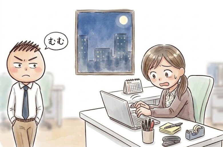 （具体例）会社で一人残業中のOLちゃんとトーク