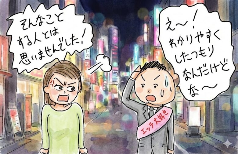 (痛恨の一撃)ホテルオファー時などに「そういうことする人とは思いませんでした」と言われた時の正しい対応について(理由からしっかり考察しよう)